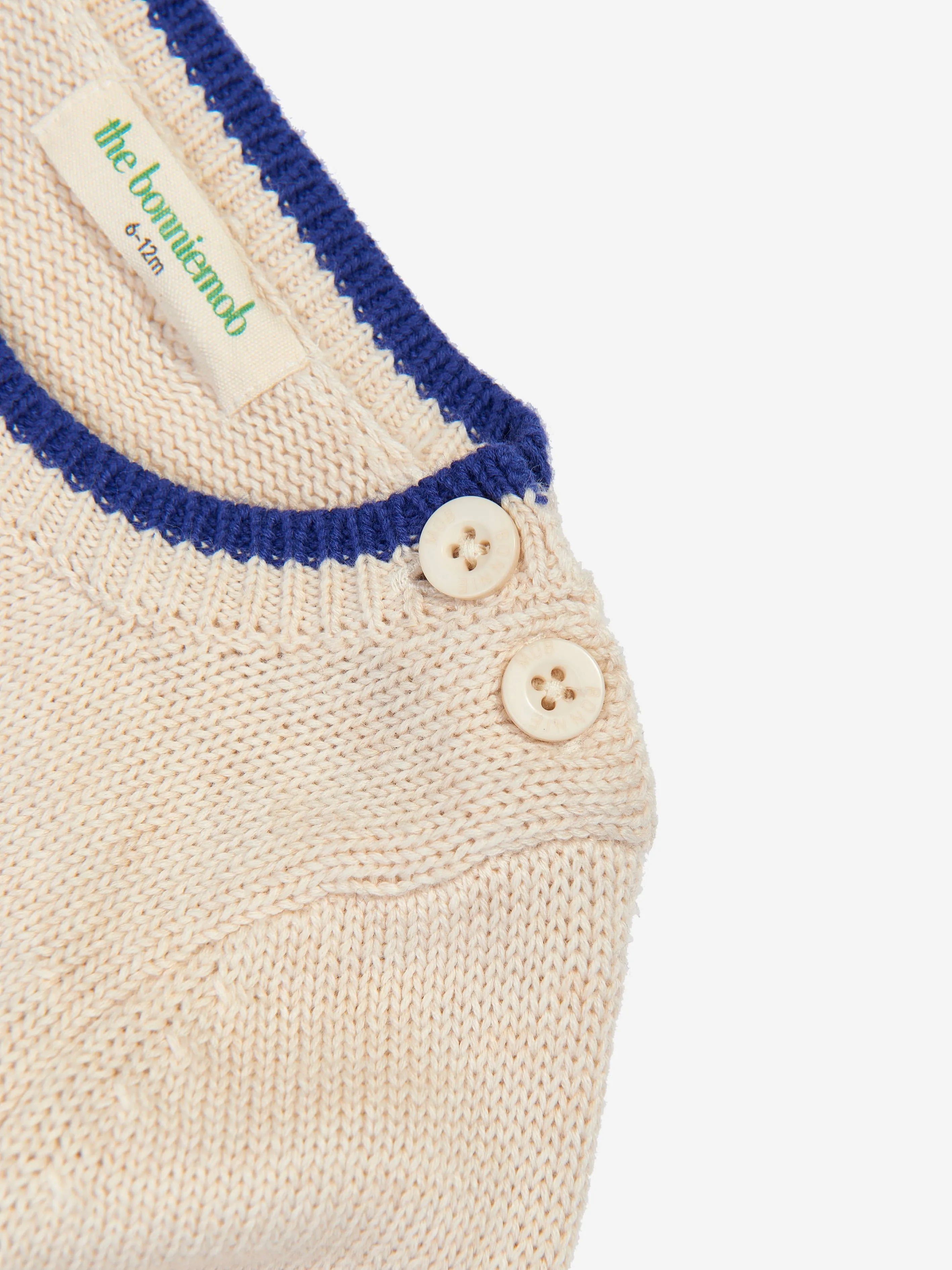 The Bonnie Mob Boys Blackberry Knit Jumper in Ivory