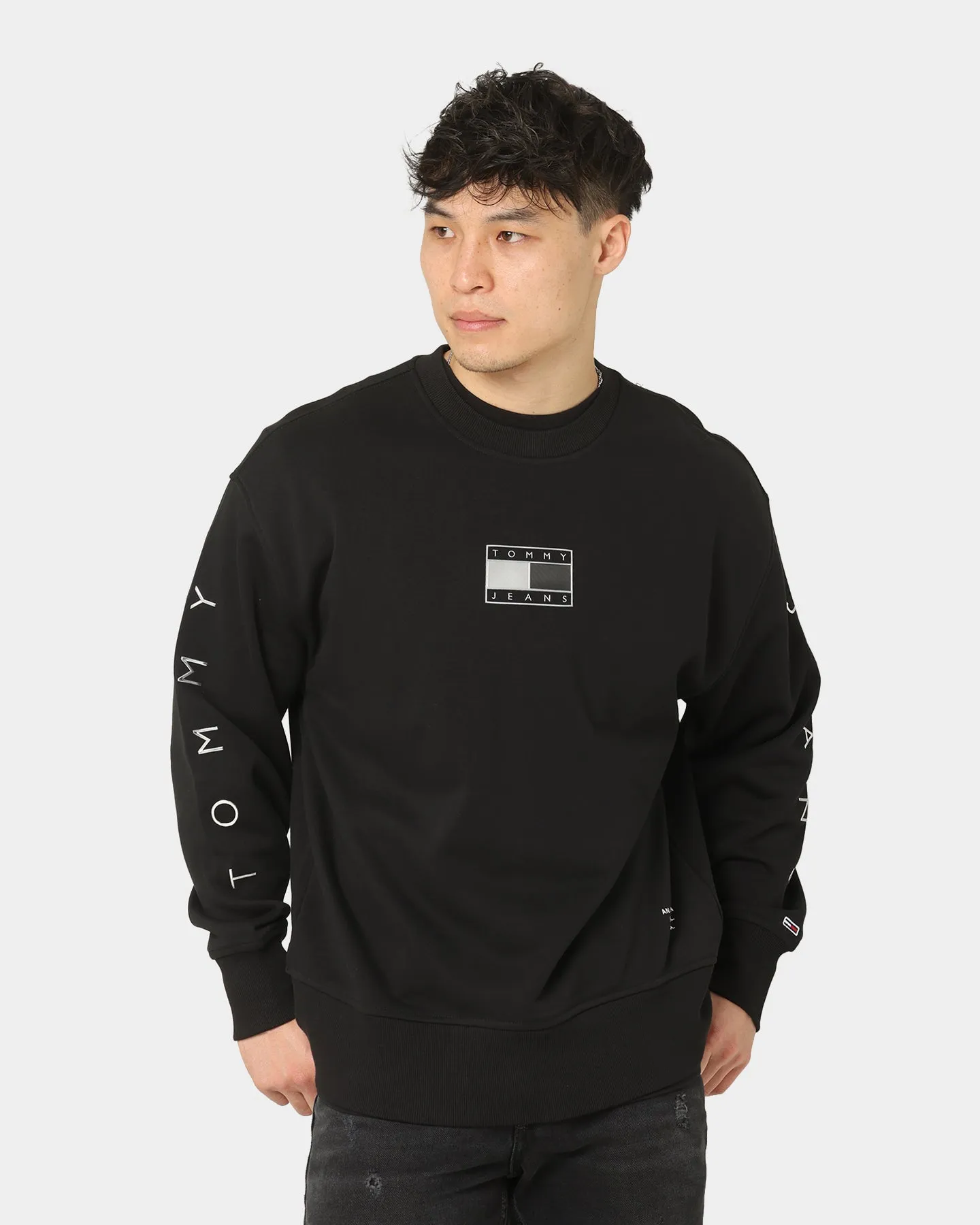 Tommy Jeans Metallic Crewneck Black