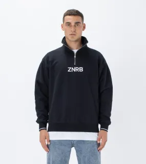 Track Zip Sweat Black