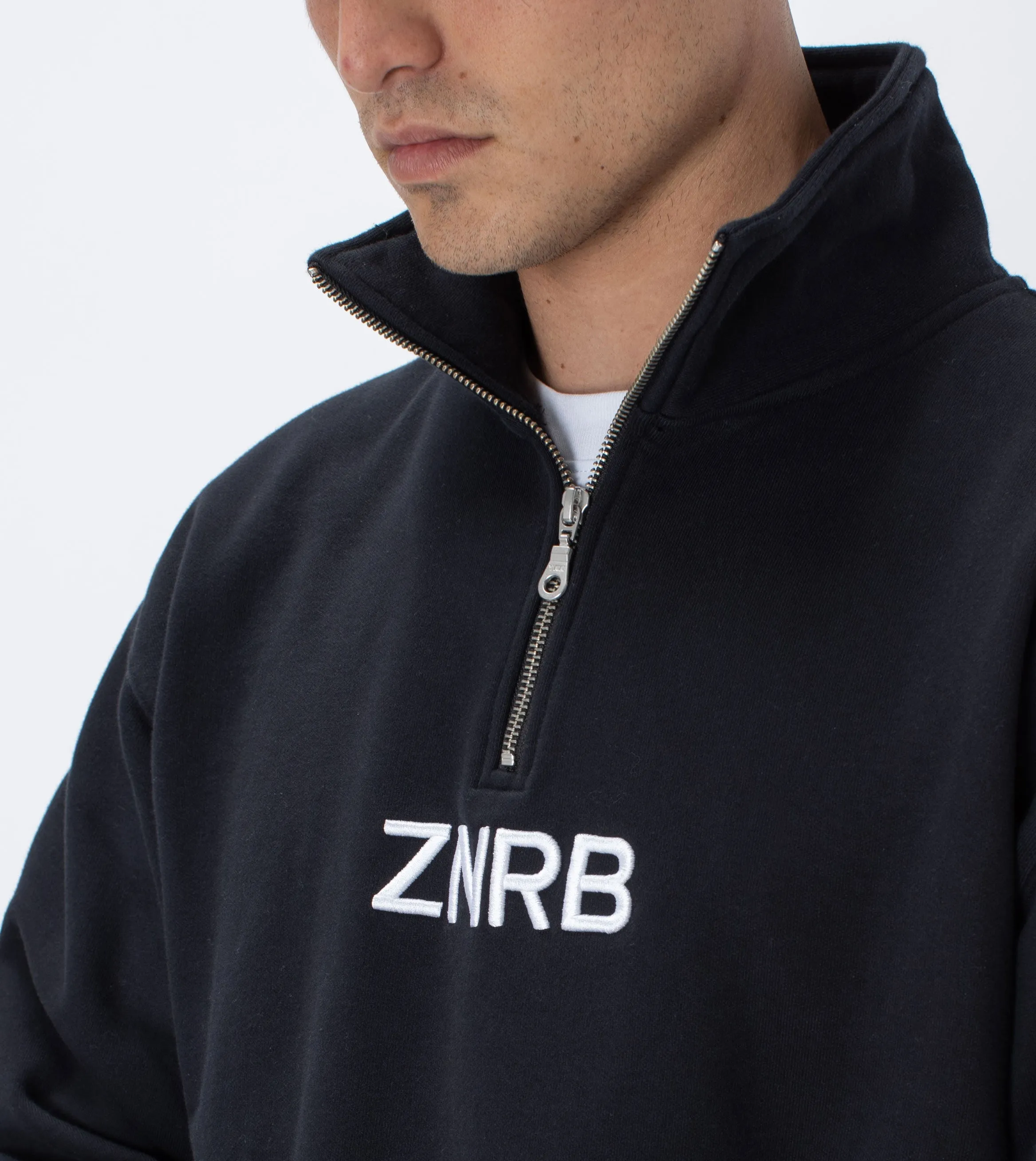 Track Zip Sweat Black