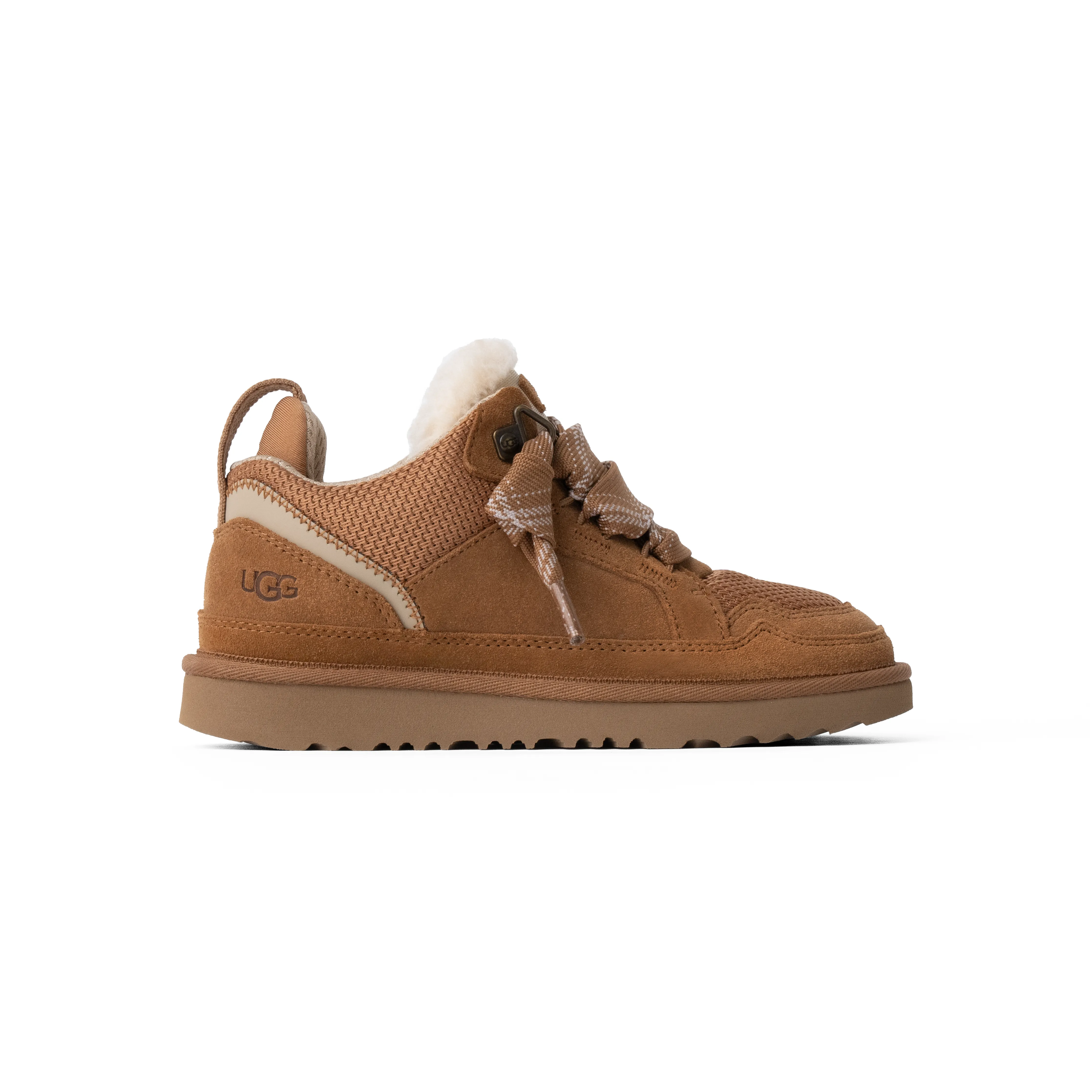 UGG Women's Lowmel Sneaker Chestnut Bundle Includes Jason Markk Repel   UGG Leda Sock