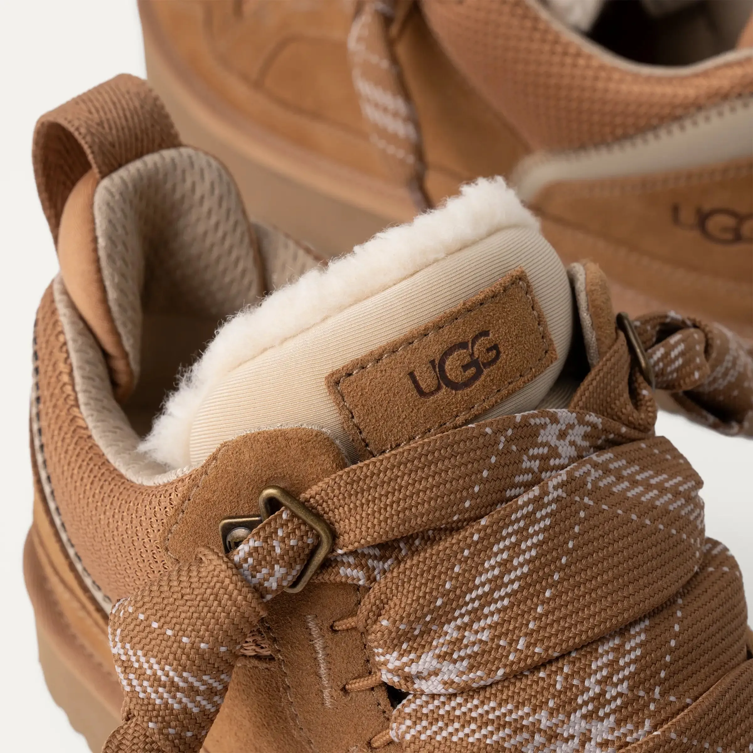 UGG Women's Lowmel Sneaker Chestnut Bundle Includes Jason Markk Repel   UGG Leda Sock