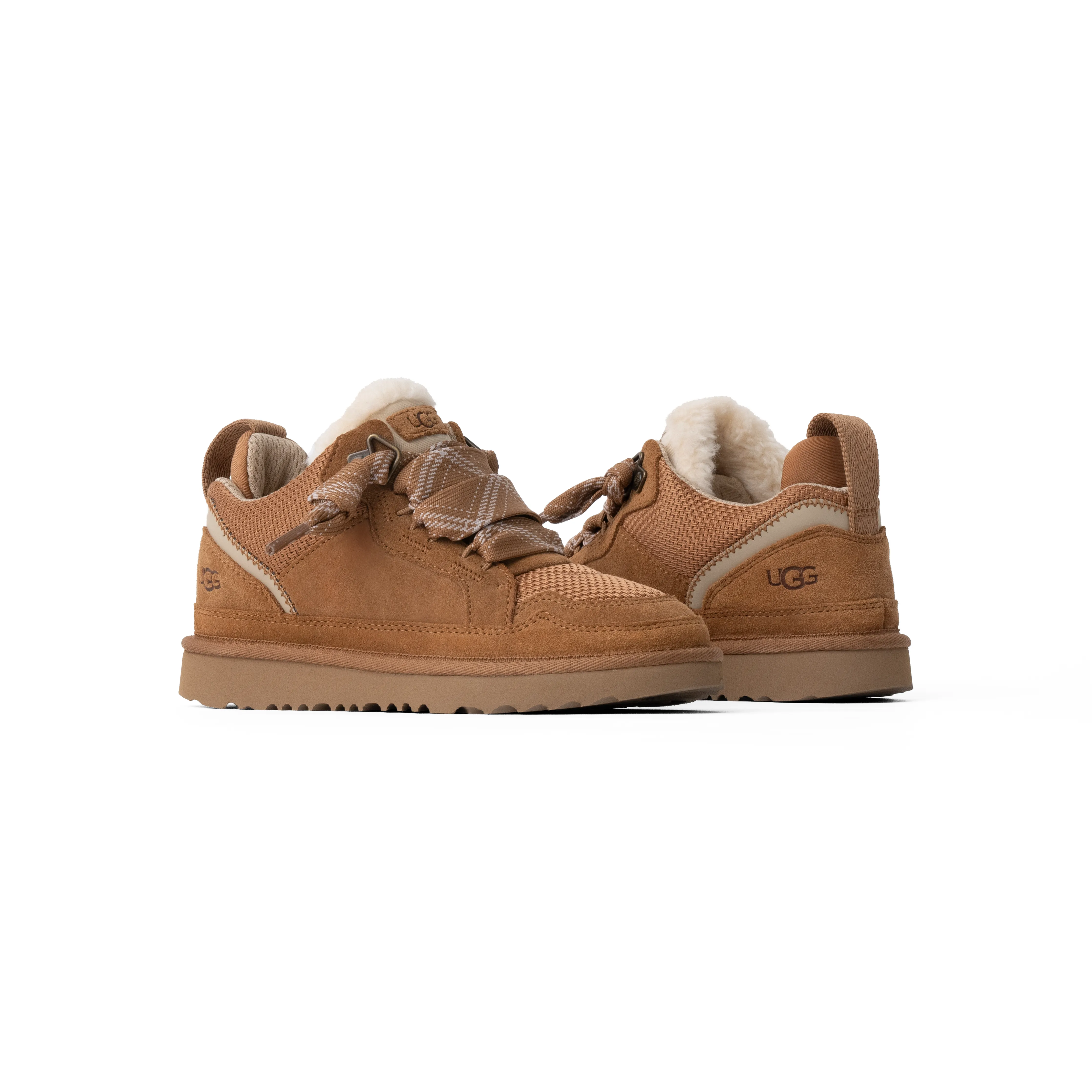 UGG Women's Lowmel Sneaker Chestnut Bundle Includes Jason Markk Repel   UGG Leda Sock