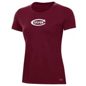 Under Armour Women's Performance Cotton Short Sleeve Tee - Maroon