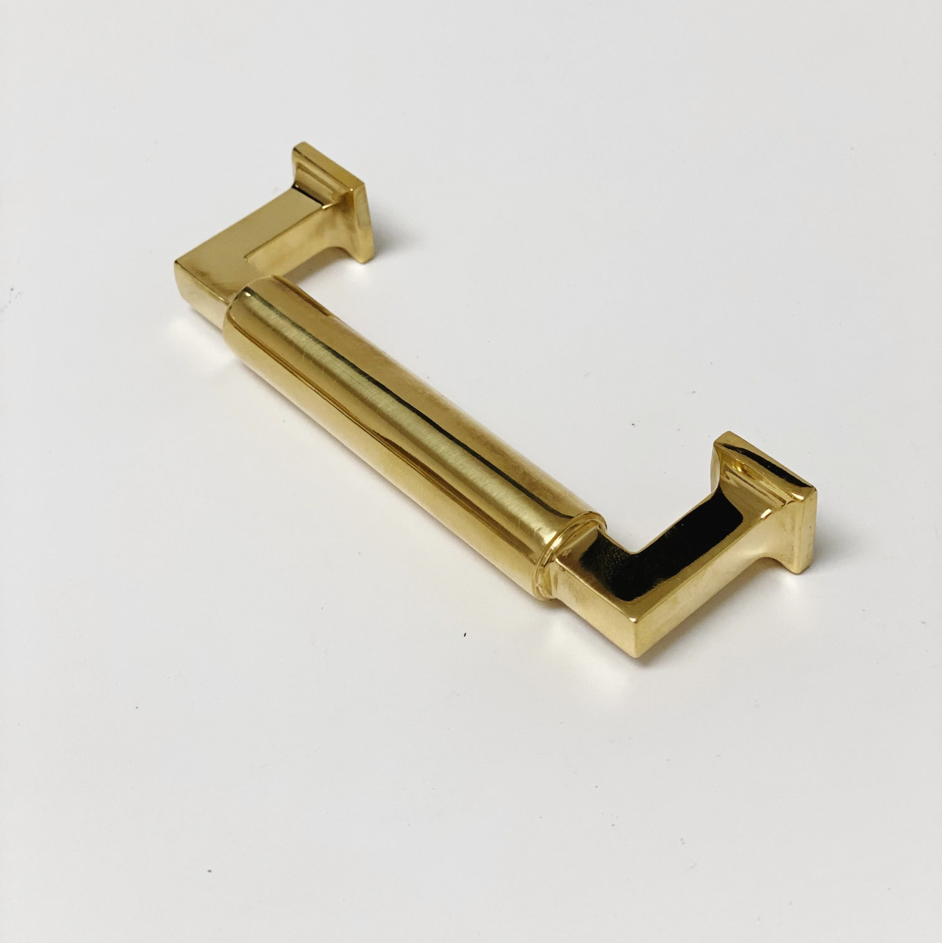 Unlacquered Brass "Neal" Cabinet Knobs and Pulls Cabinet Hardware