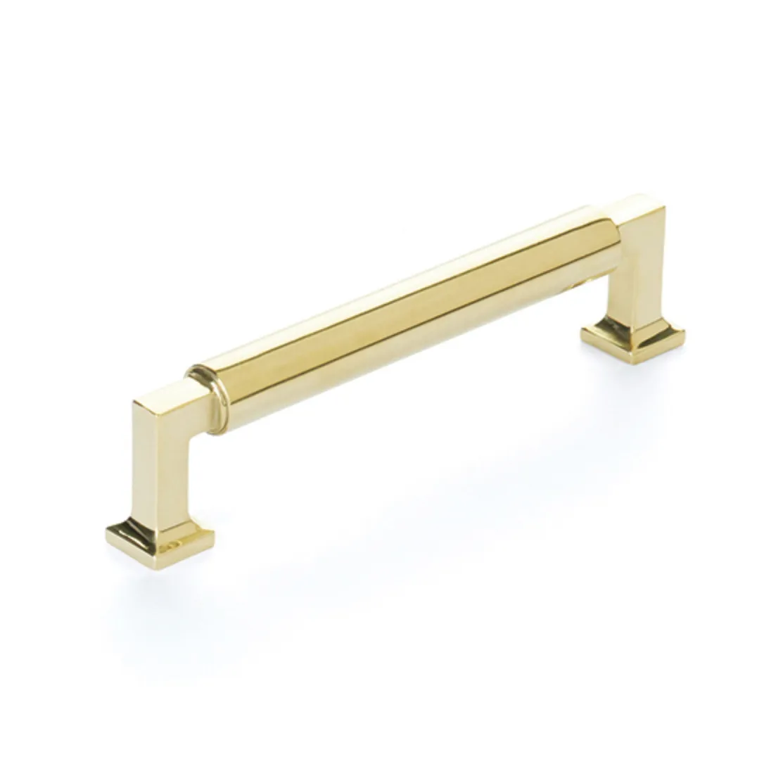 Unlacquered Brass "Neal" Cabinet Knobs and Pulls Cabinet Hardware