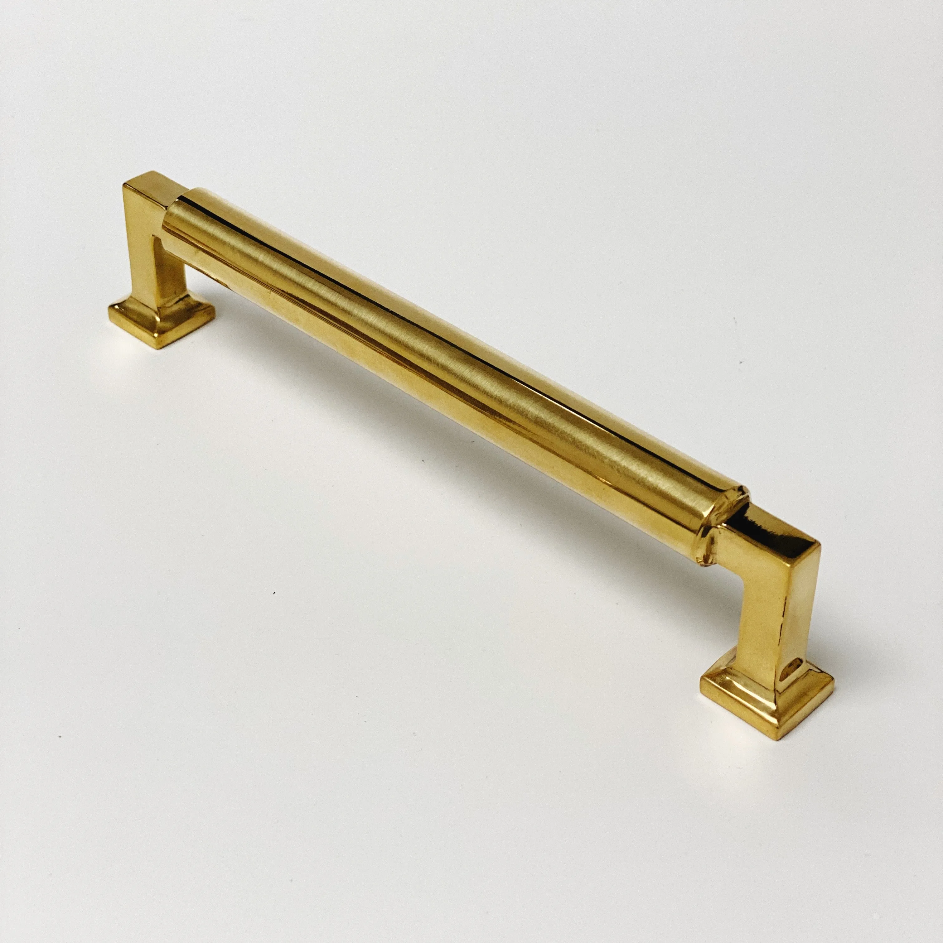 Unlacquered Brass "Neal" Cabinet Knobs and Pulls Cabinet Hardware