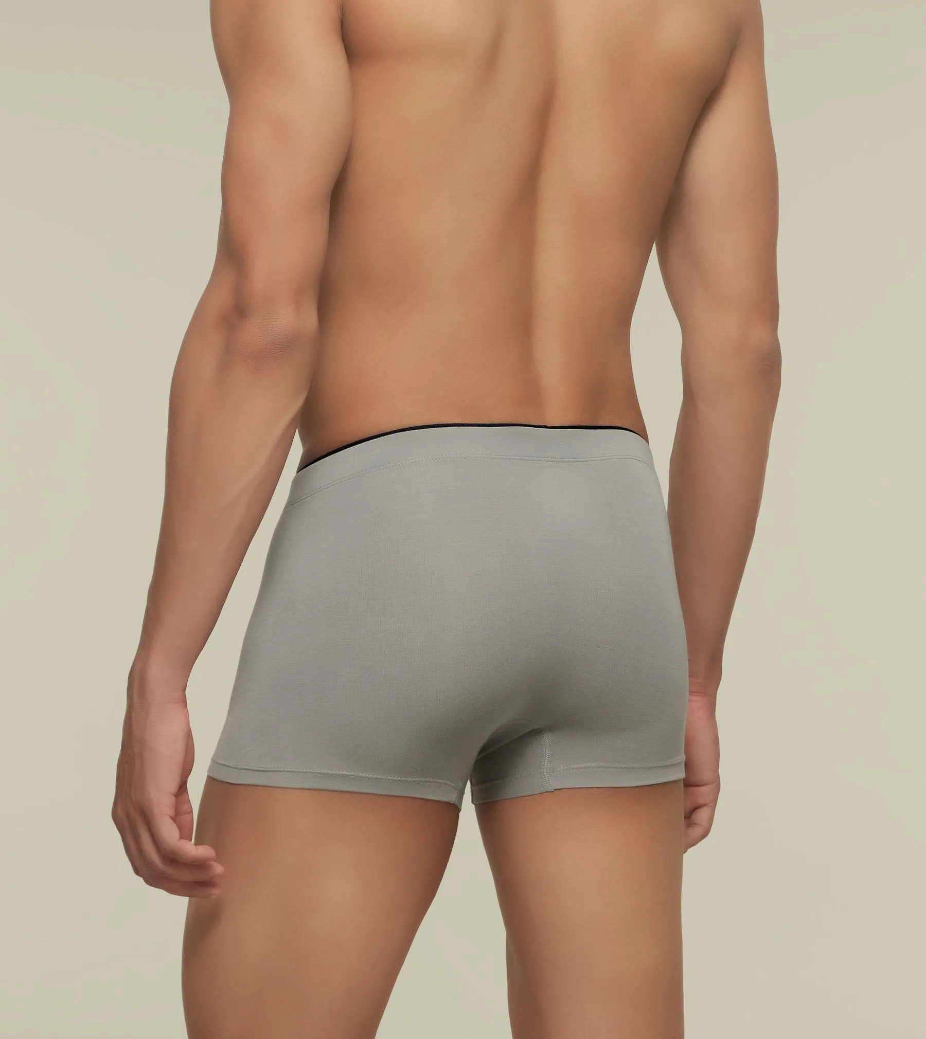 Uno Modal Trunks Pack of 3 (Black, Light Grey)