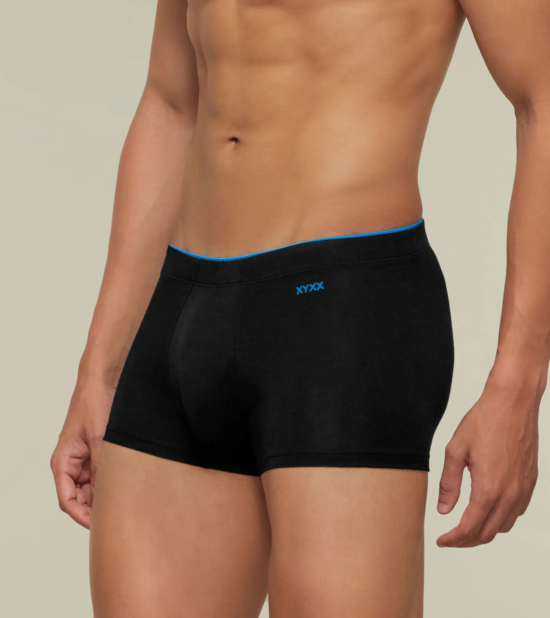 Uno Modal Trunks Pack of 3 (Black, Light Grey)