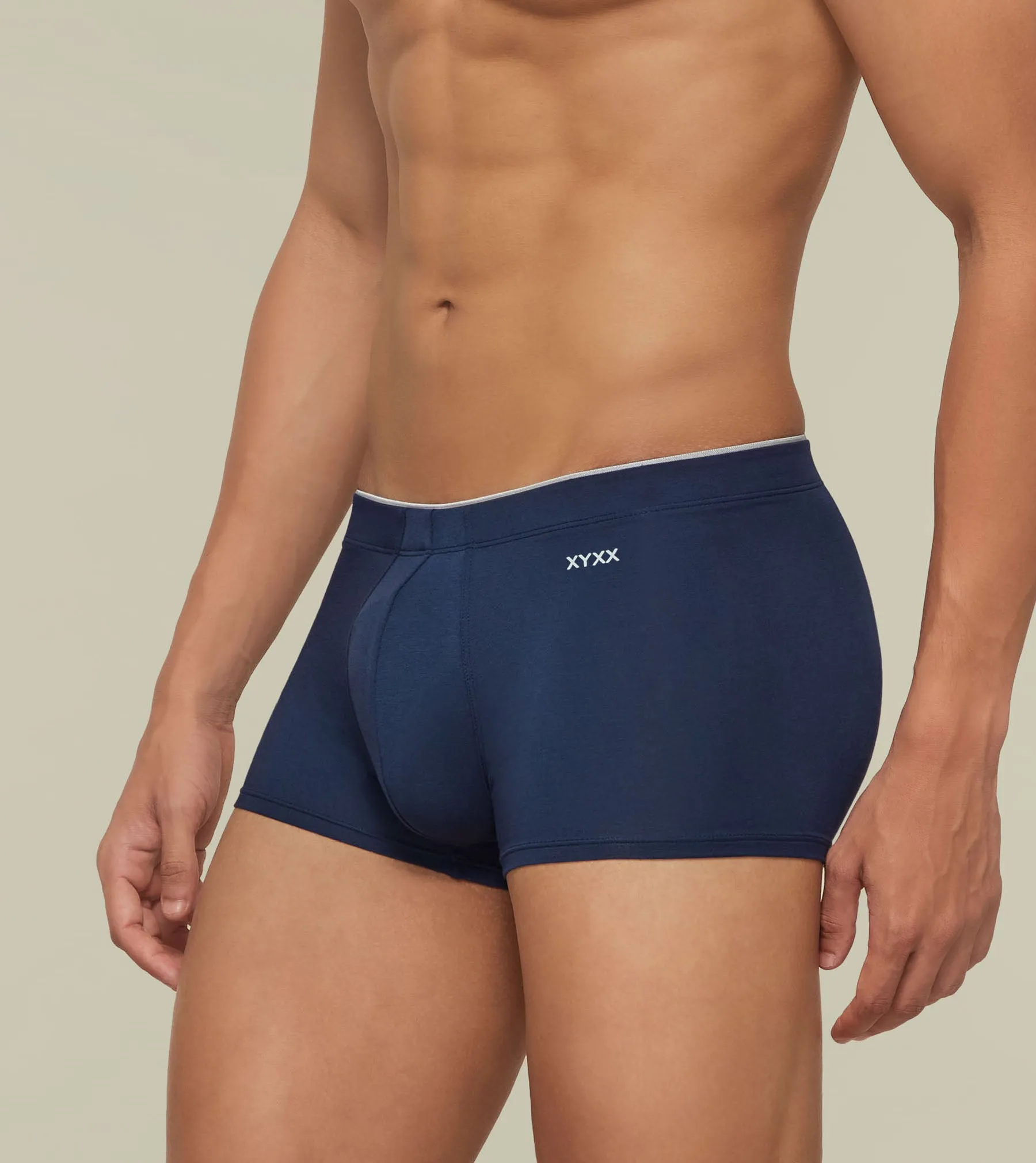 Uno Modal Trunks Pack of 3 (Blue, Black, Light Grey)