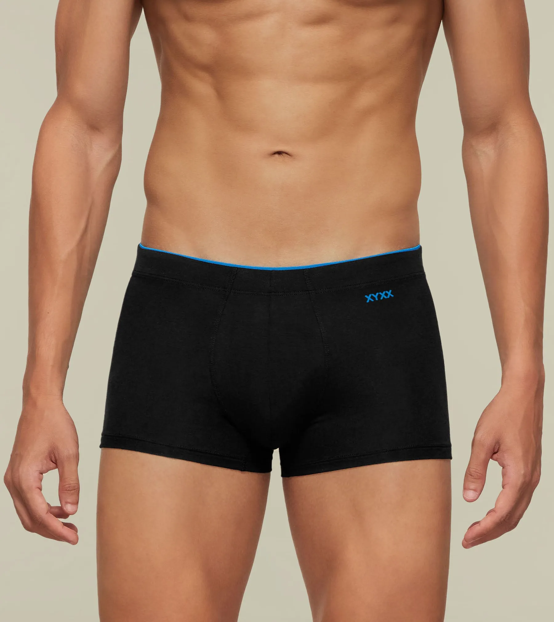 Uno Modal Trunks Pack of 3 (Blue, Black, Light Grey)