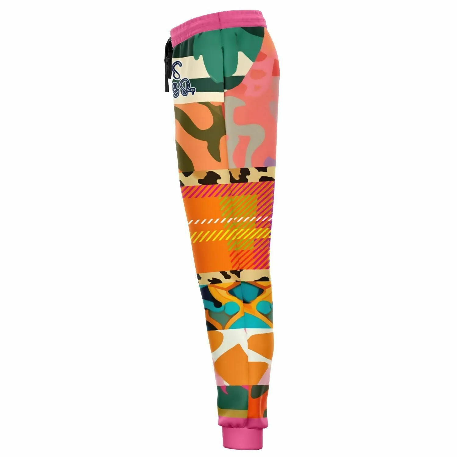 Untouched Beauty of Medusa Abstract Patchwork Eco-Poly Unisex Joggers