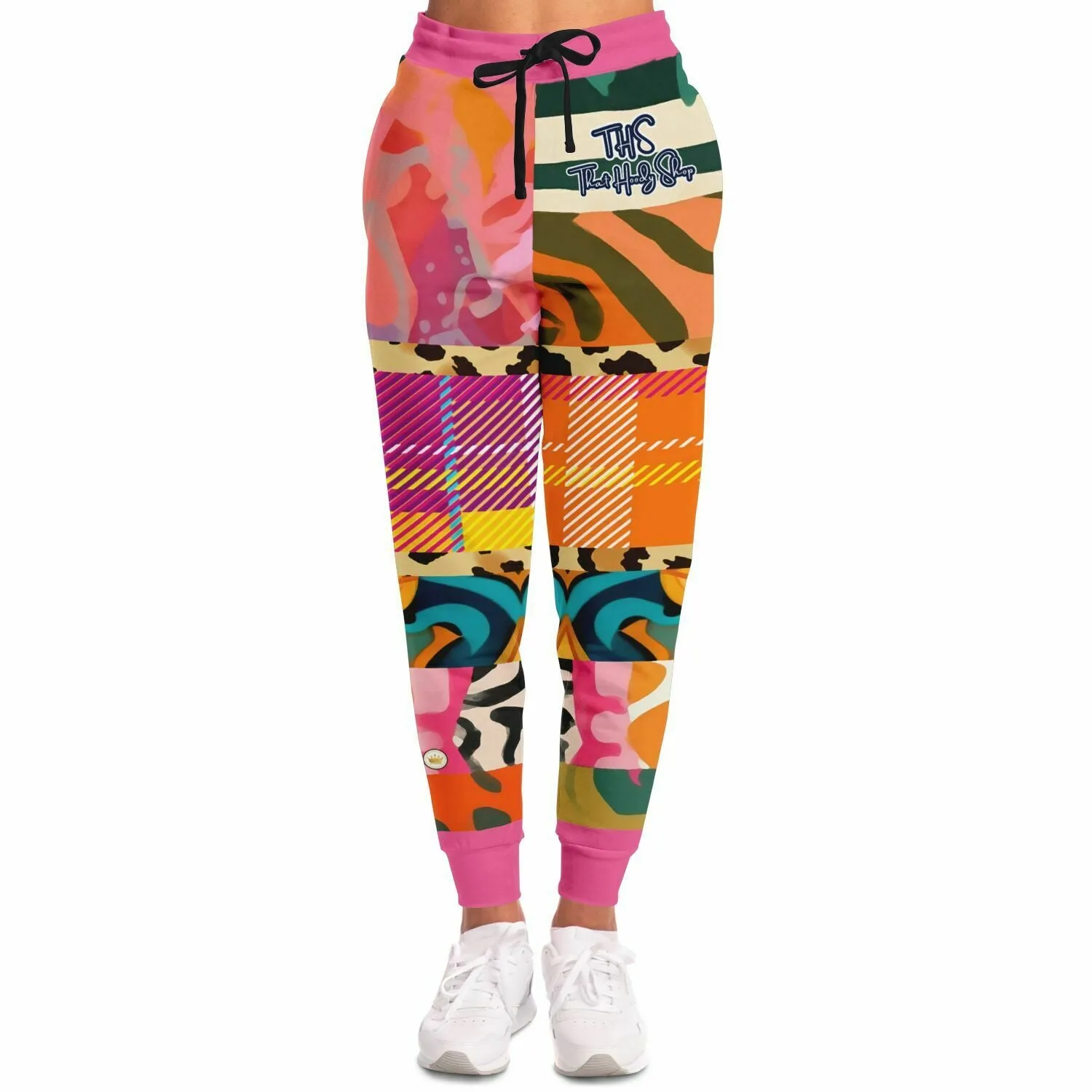 Untouched Beauty of Medusa Abstract Patchwork Eco-Poly Unisex Joggers