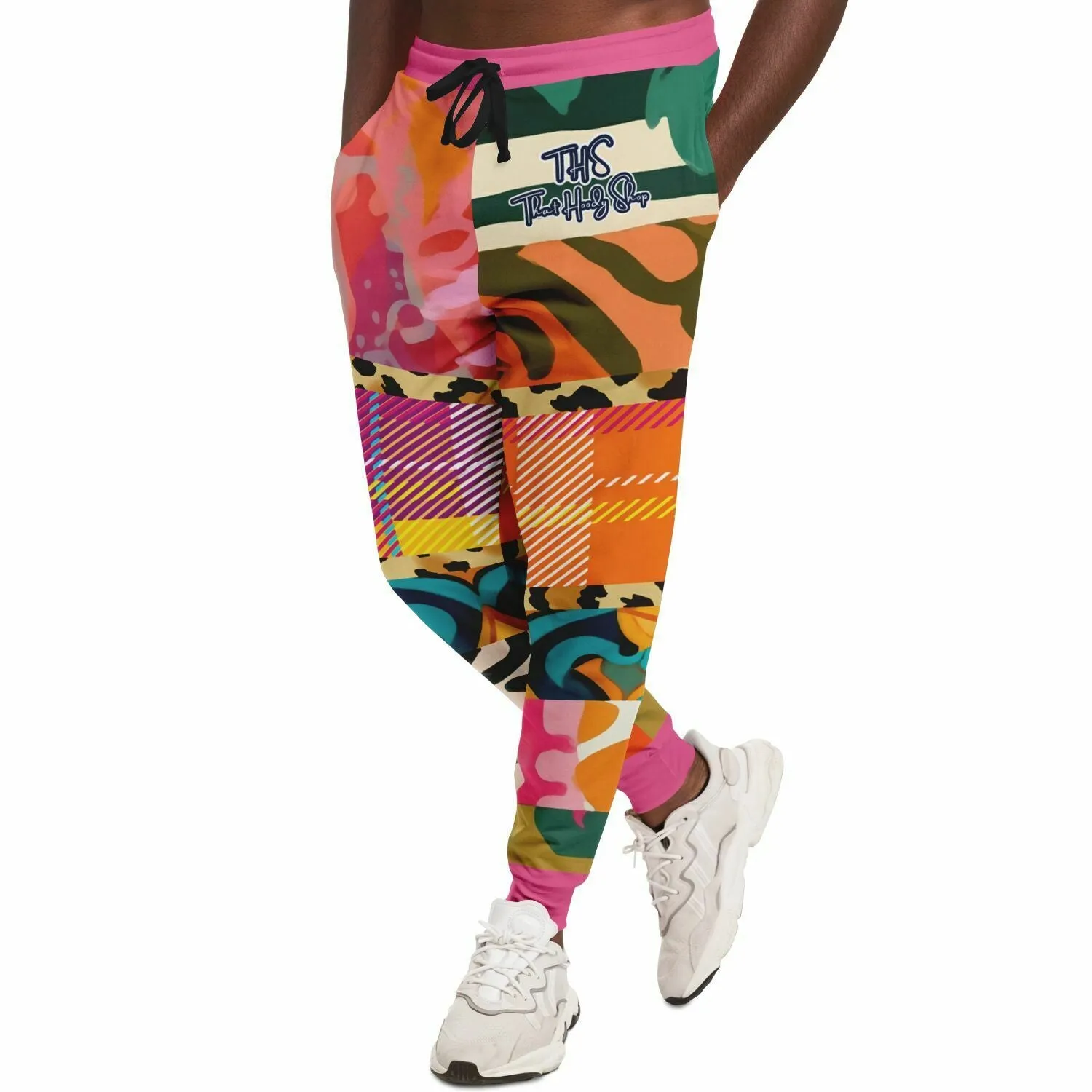 Untouched Beauty of Medusa Abstract Patchwork Eco-Poly Unisex Joggers