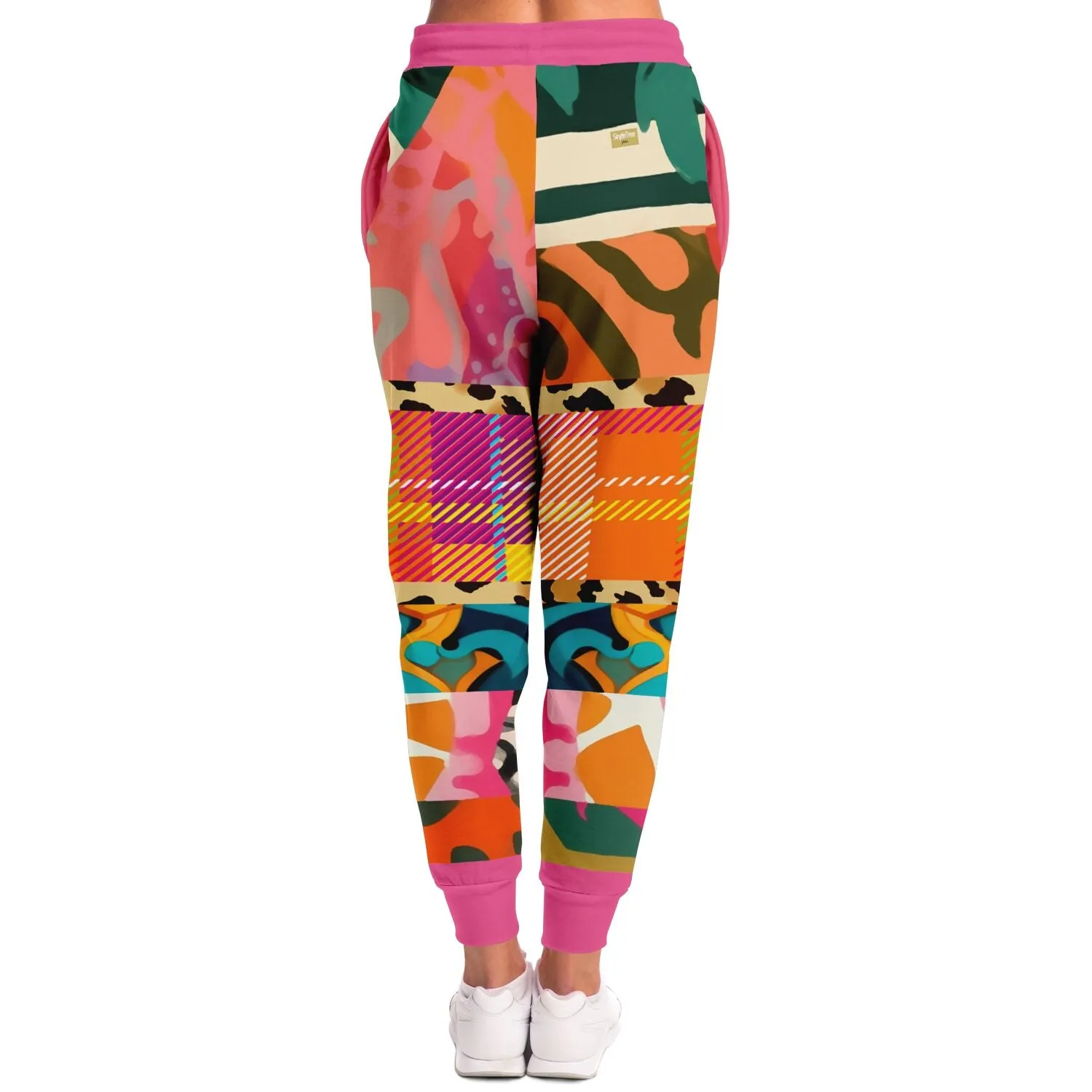 Untouched Beauty of Medusa Abstract Patchwork Eco-Poly Unisex Joggers