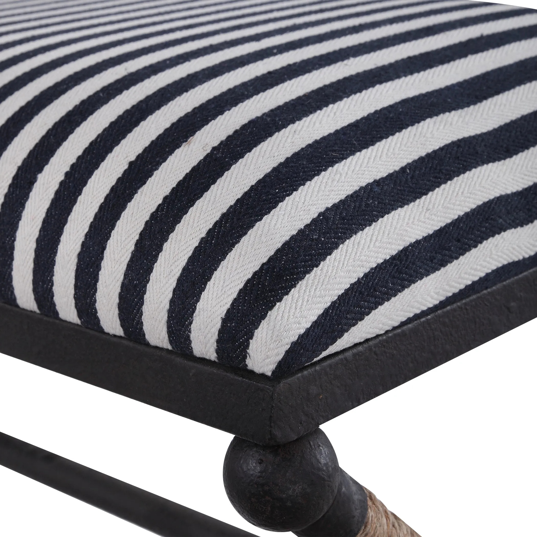 Uttermost Braddock Striped Bench