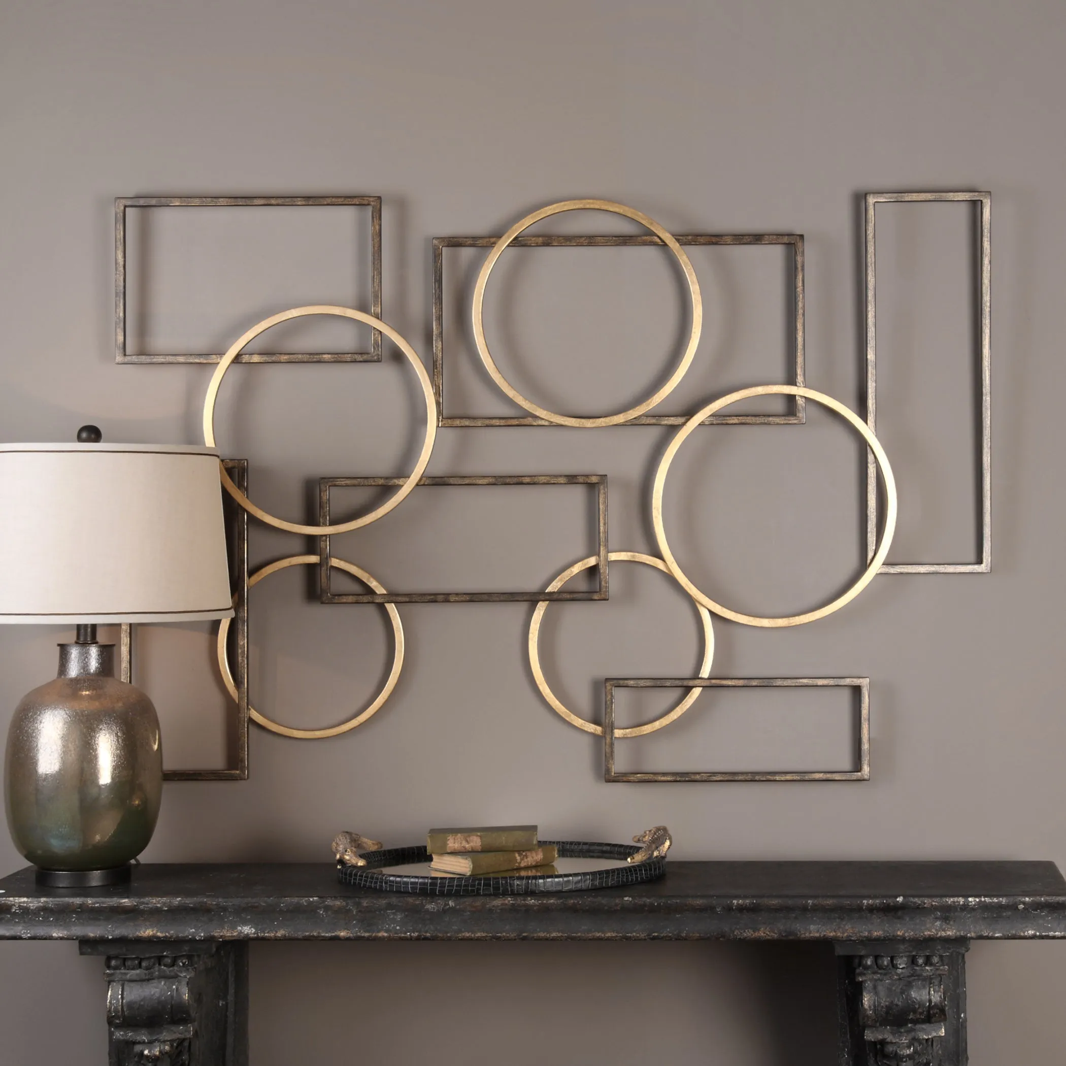 Uttermost Elias Bronze And Gold Wall Art