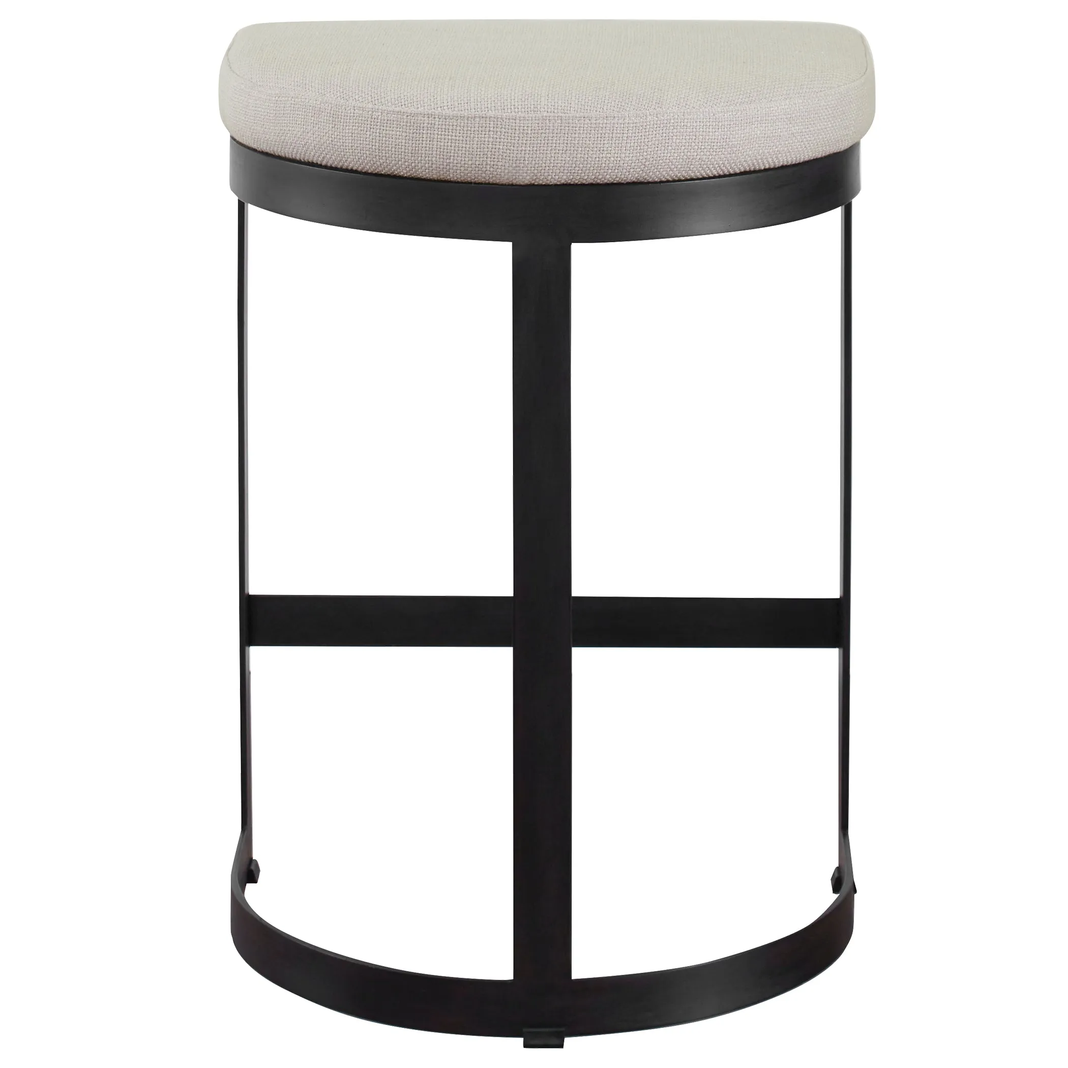 Uttermost Ivanna Black Iron Counter Stool