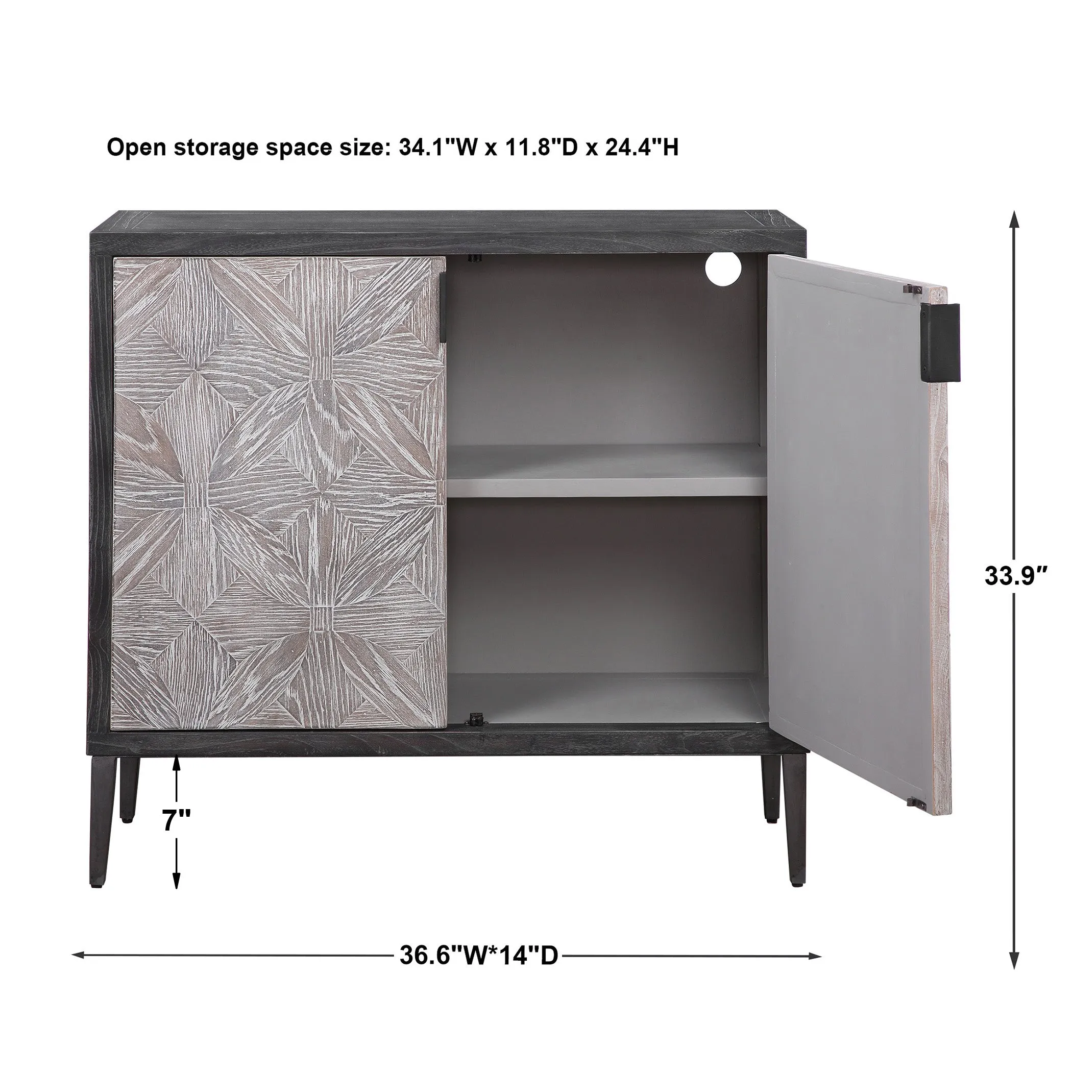 Uttermost Laurentia 2 Door Accent Cabinet