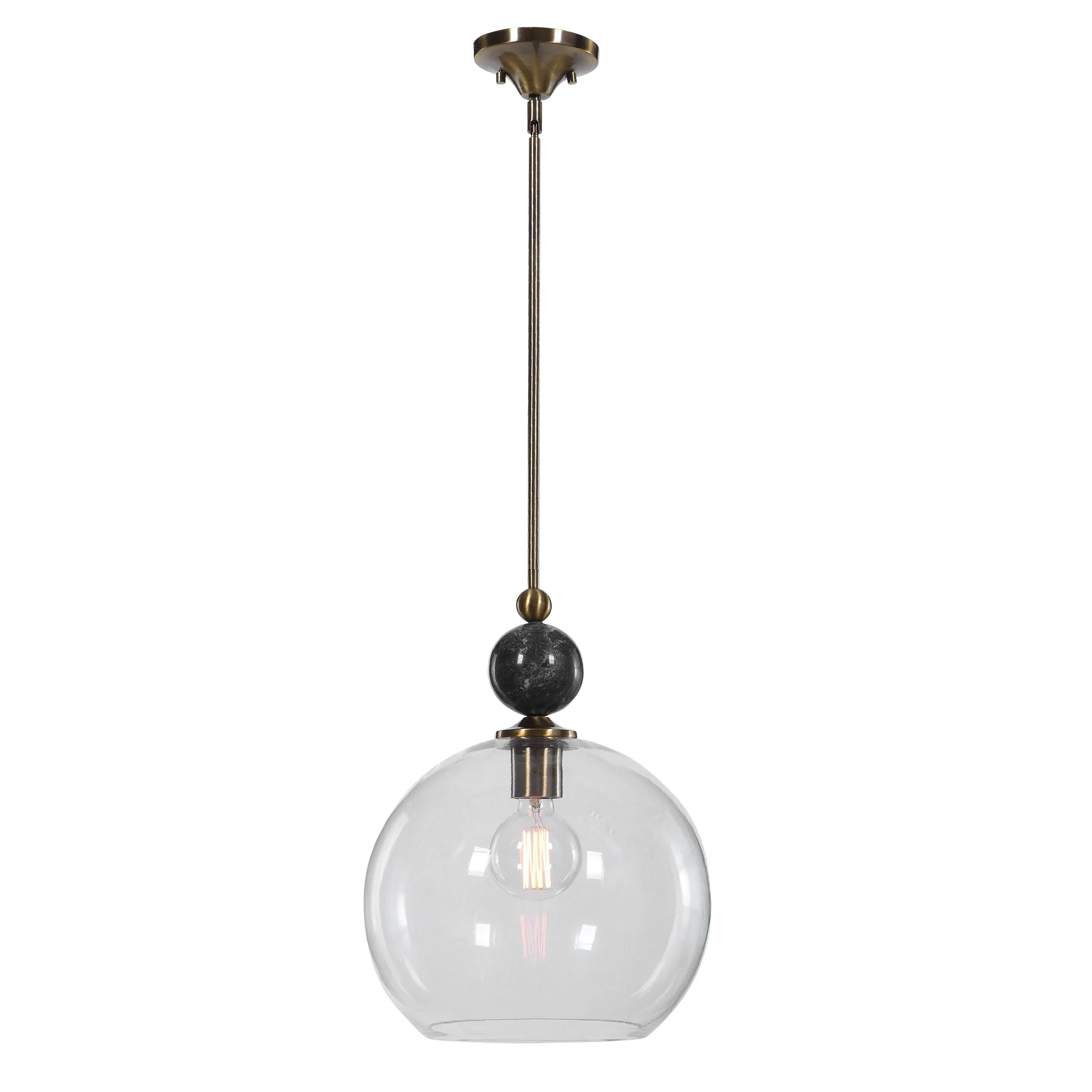 Uttermost Mendota 1 Light Glass Pendant