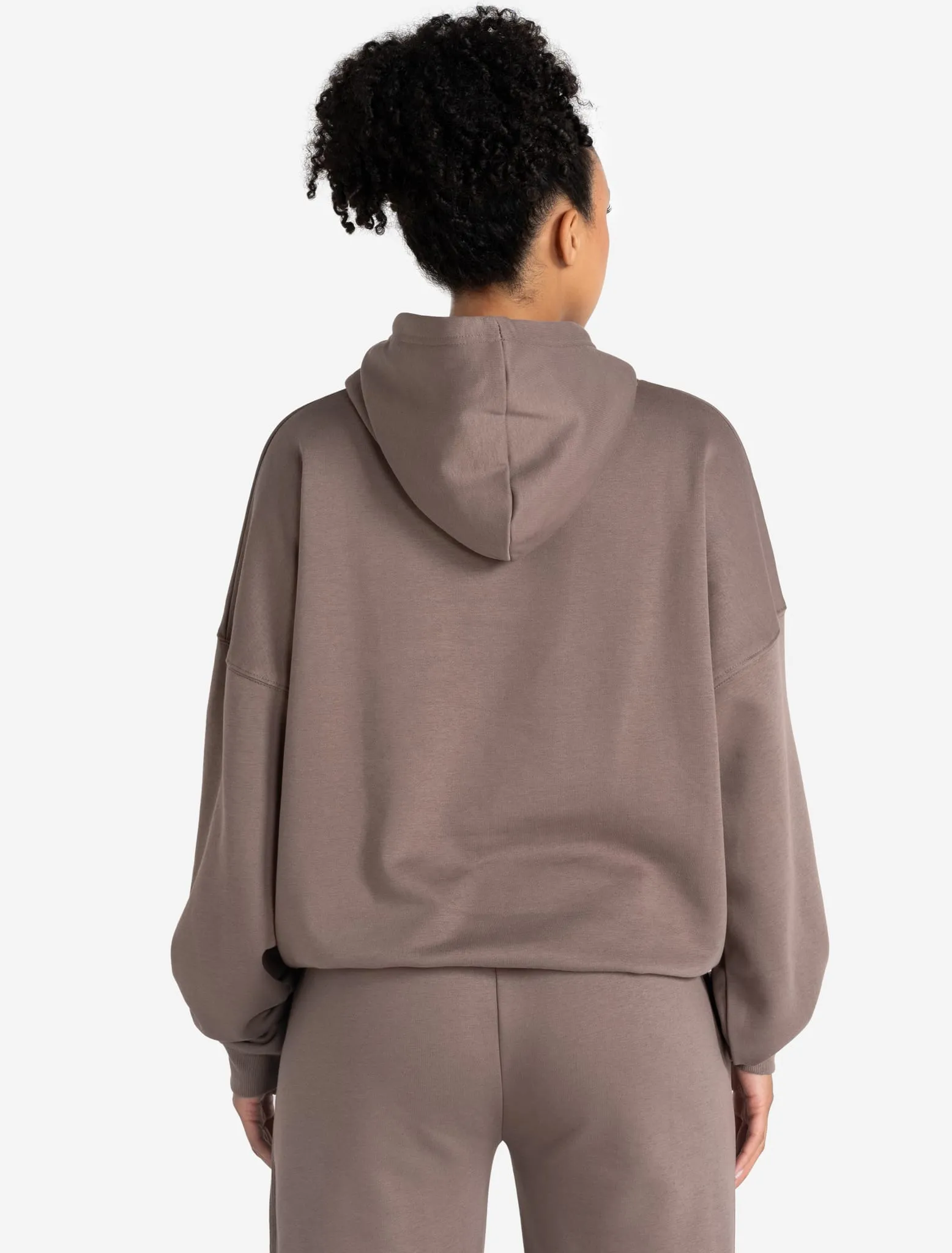 Varsity Oversized Hoodie - Taupe