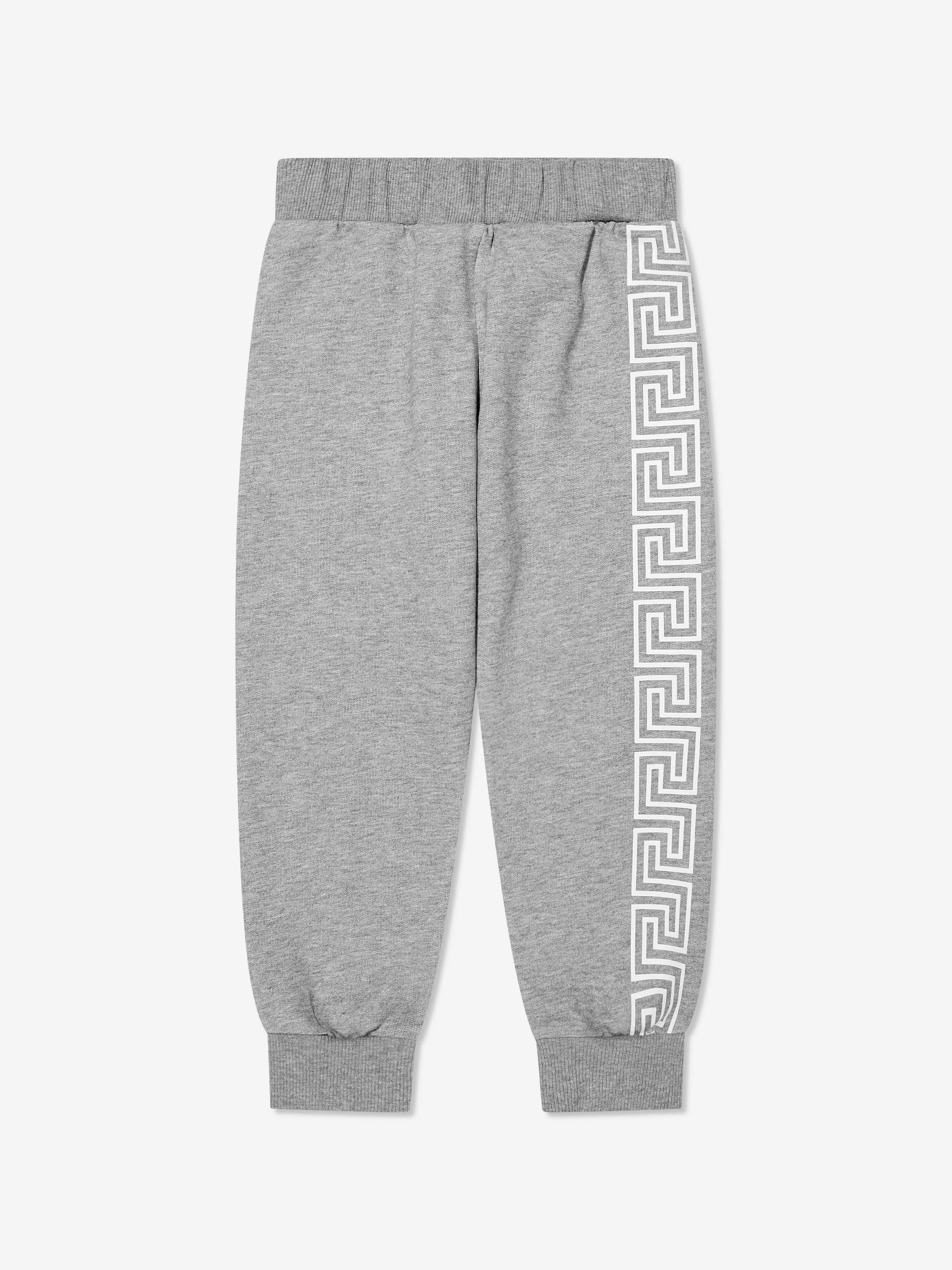 Versace Boys Logo Joggers in Grey