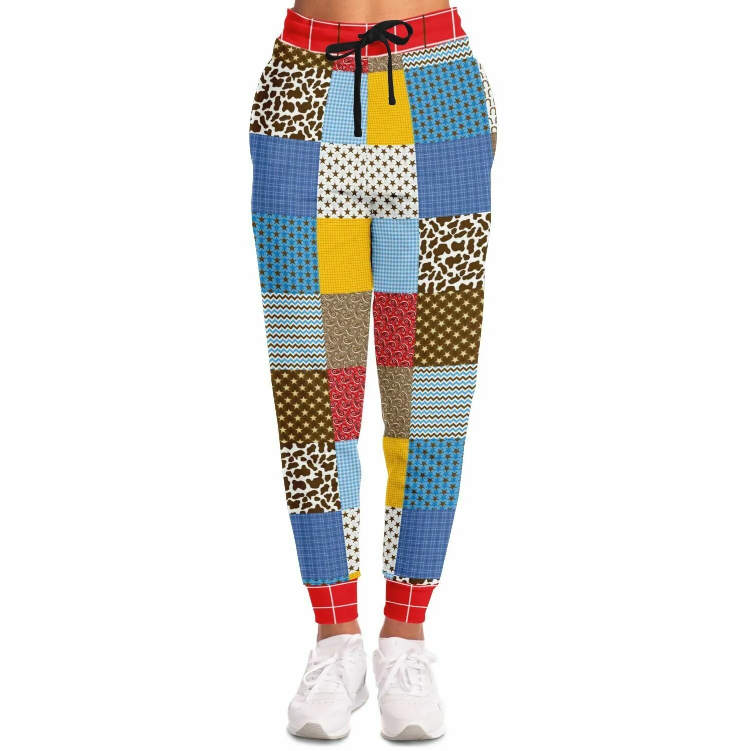 Western Edition Country Patchwork Eco-Poly Unisex Joggers