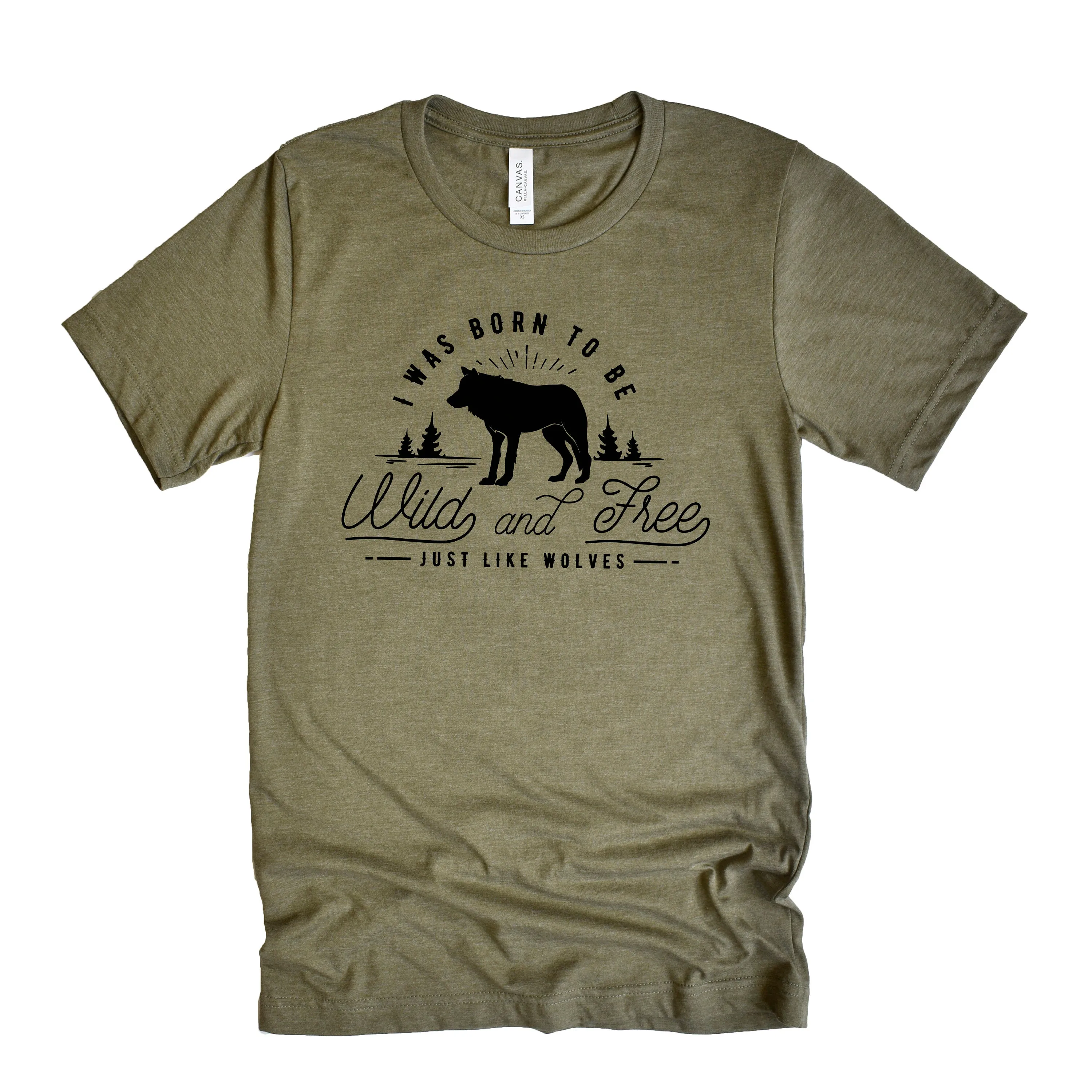 wild and free wolf tshirt - wolf gifts for him - nature shirt - mens shirt - wolves tee shirt