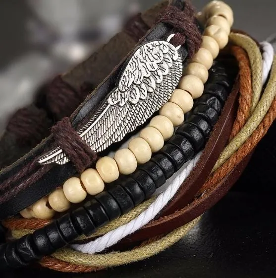 Wing multi-layer bracelet