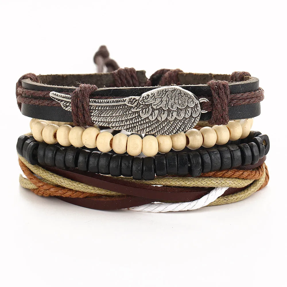 Wing multi-layer bracelet