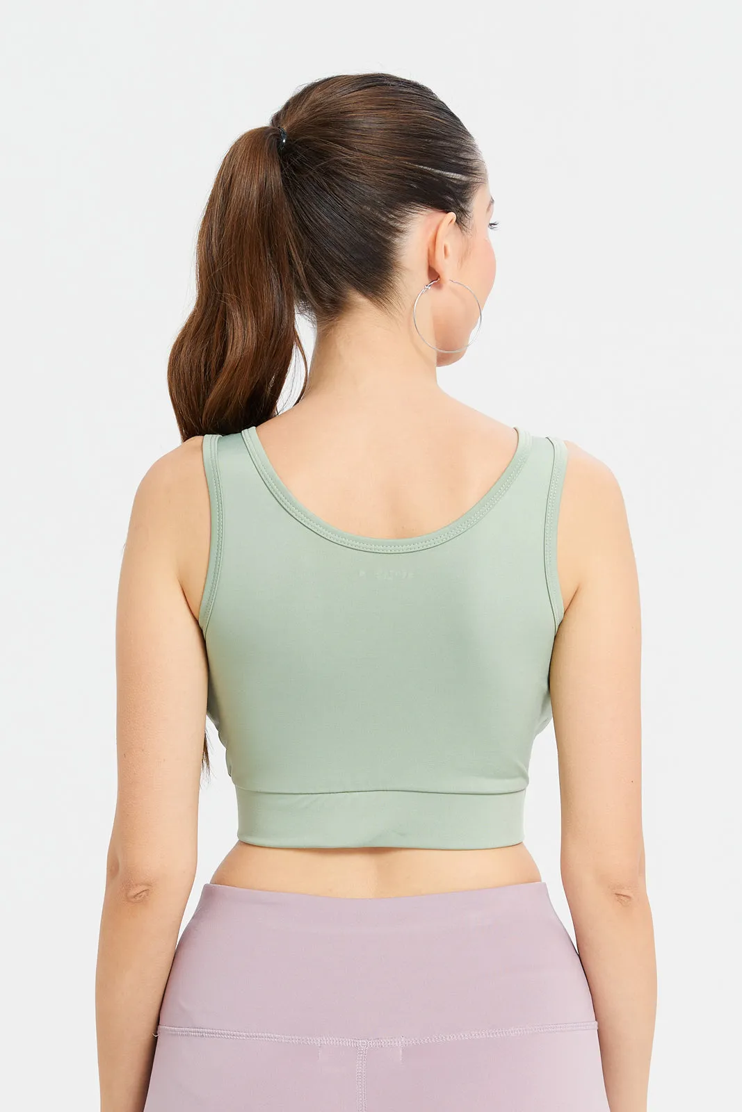 Women Mint Padded Sports Bra