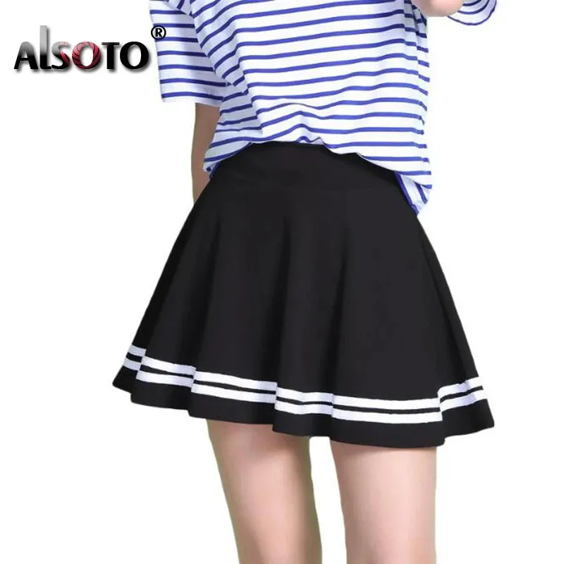 Women Skirt High Waist Mid-Pleated Korean Version