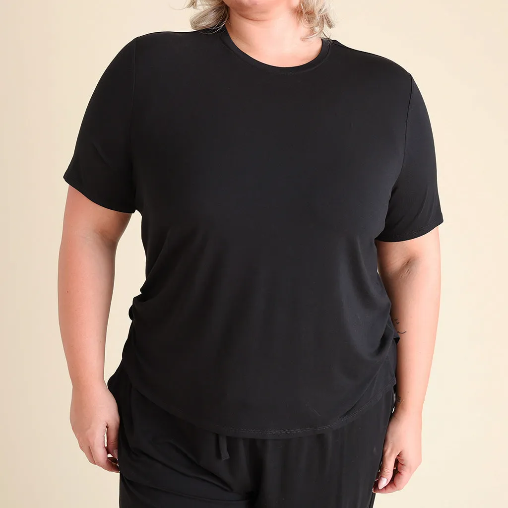 Women's Black Loose Tee