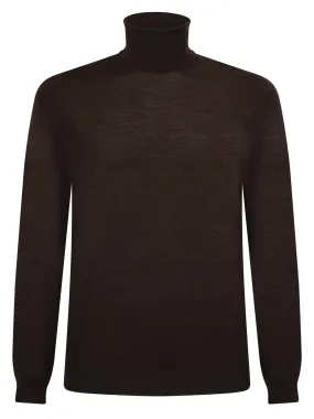 Wool turtleneck pullover