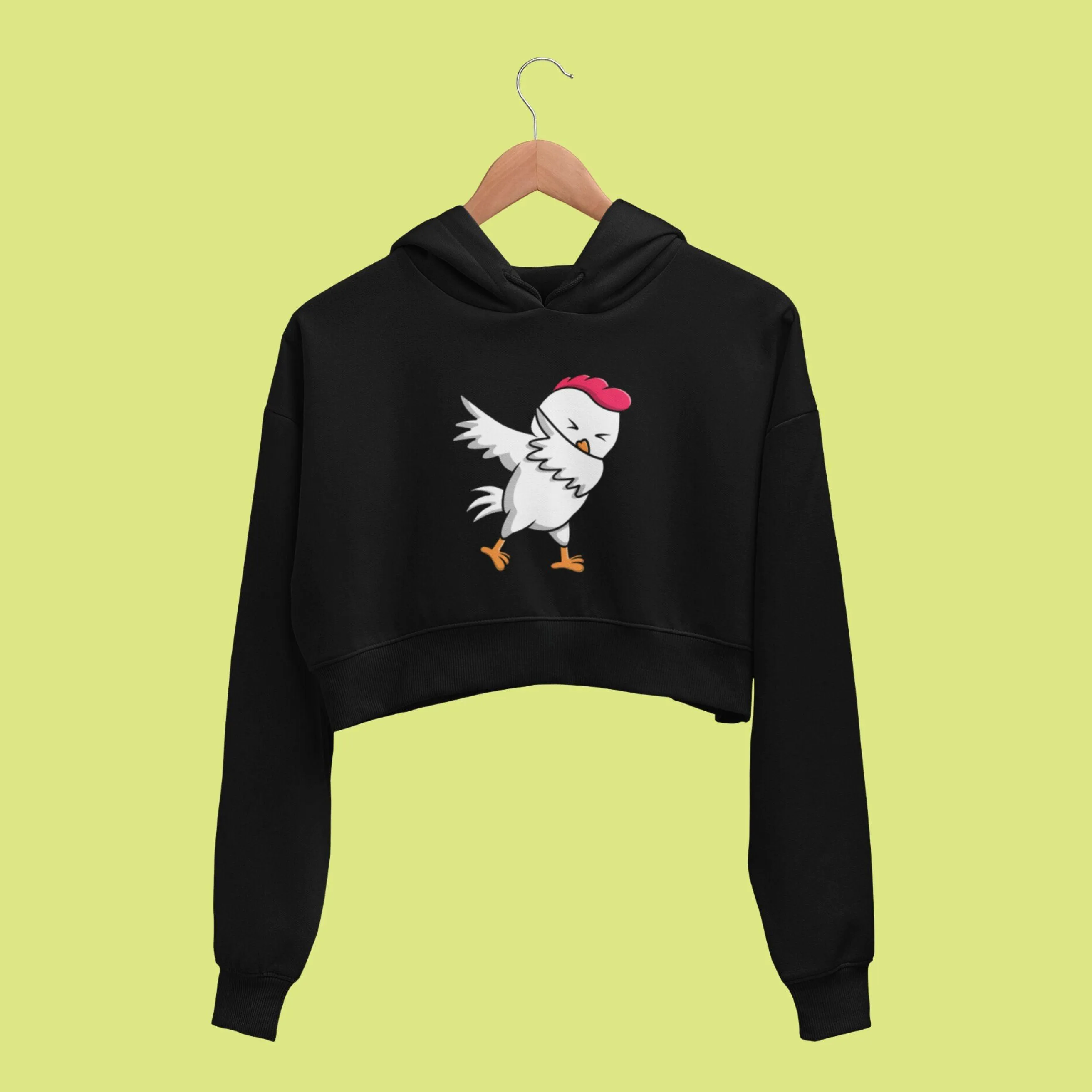 Yo Chicken - Women's Crop Hoodies